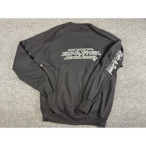 Vintage STAR TREK THE FINAL FRONTIER Crew Paramount Pictures Black Sweater XL